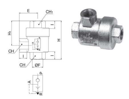 Quick exhaust valve QV SR